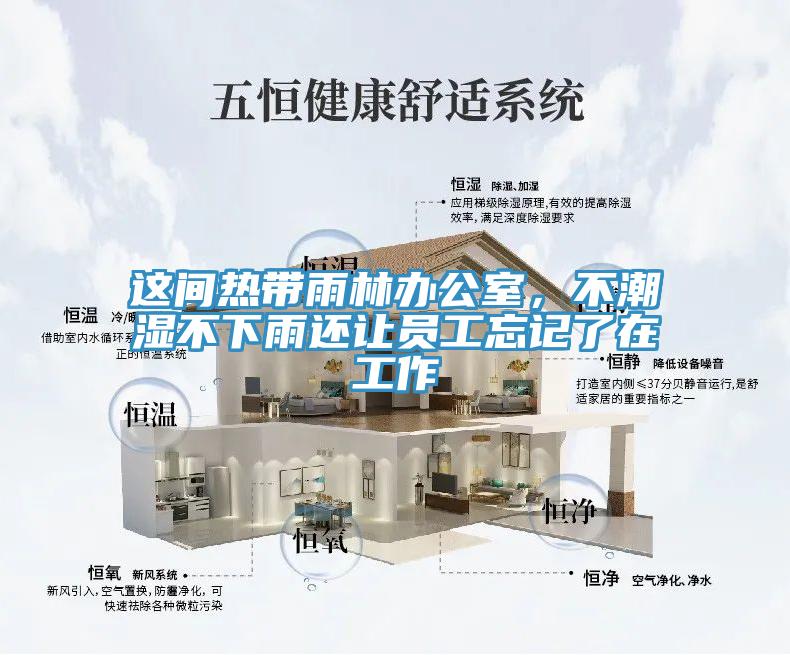 這間熱帶雨林辦公室，不潮濕不下雨還讓員工忘記了在工作