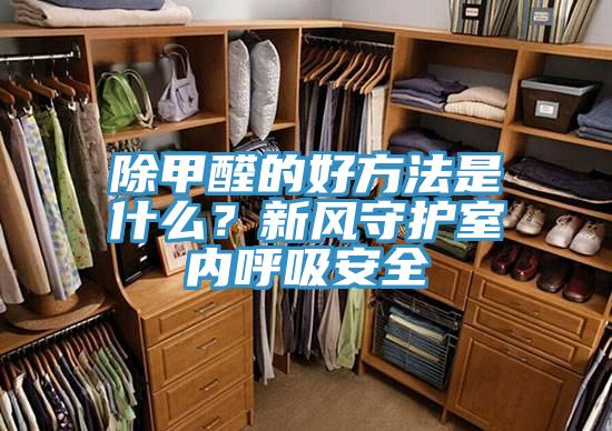 除甲醛的好方法是什麽？新風守護室內呼吸安全