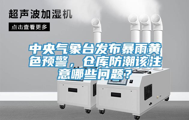 中央氣象台發布暴雨黃色預警，倉庫防潮該注意哪些問題？