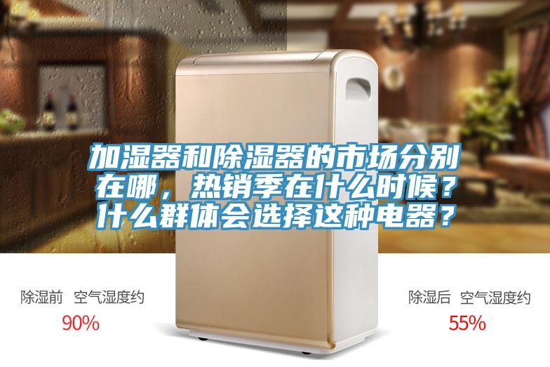 加濕器和除濕器的市場分別在哪，熱銷季在什麽時候？什麽群體會選擇這種電器？