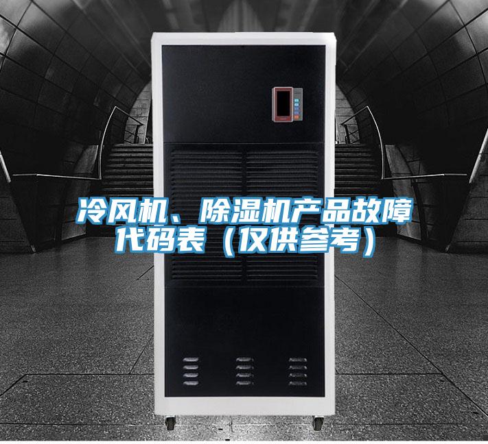 冷風機、小黄片软件免费下载產品故障代碼表（僅供參考）