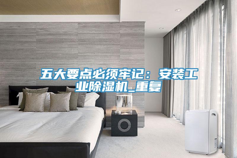 五大要點必須牢記：安裝工業小黄片软件免费下载_重複