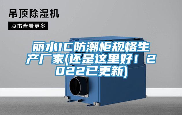 麗水IC防潮櫃規格生產廠家(還是這裏好！2022已更新)