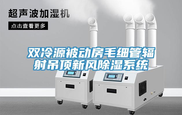 雙冷源被動房毛細管輻射吊頂新風除濕係統