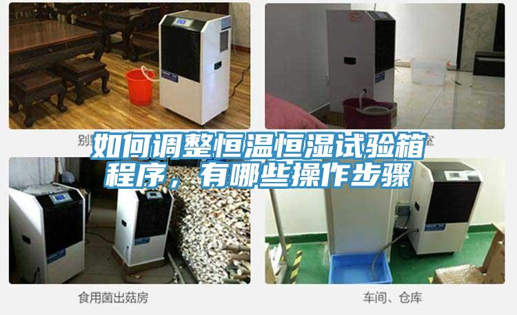 如何調整恒溫恒濕試驗箱程序，有哪些操作步驟