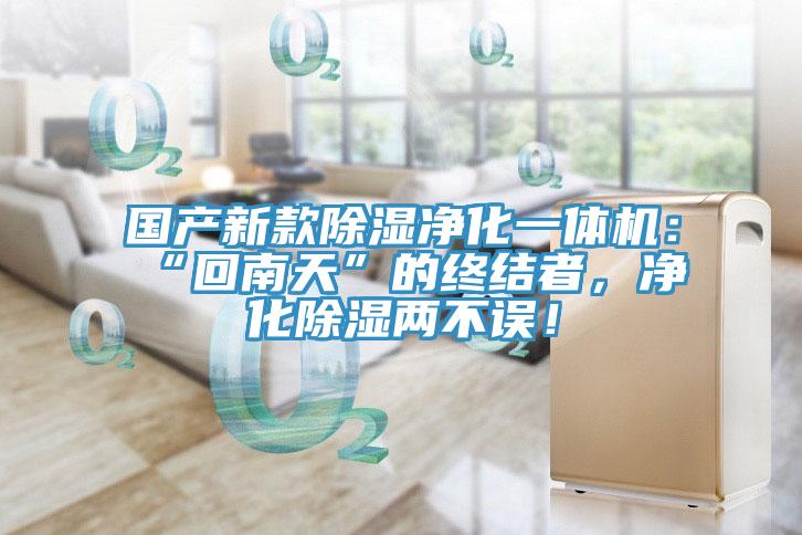 國產新款除濕淨化一體機：“回南天”的終結者，淨化除濕兩不誤！