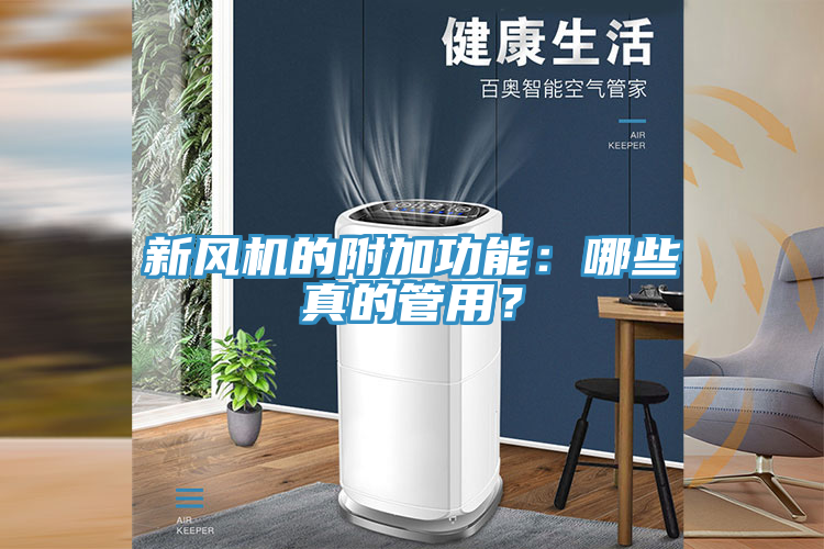新風機的附加功能：哪些真的管用？