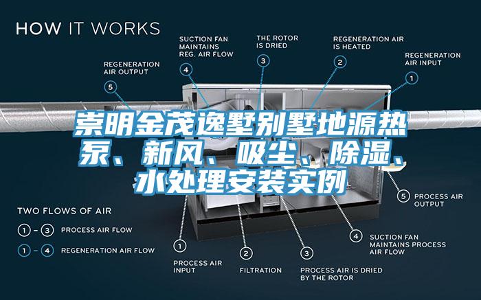 崇明金茂逸墅別墅地源熱泵、新風、吸塵、除濕、水處理安裝實例