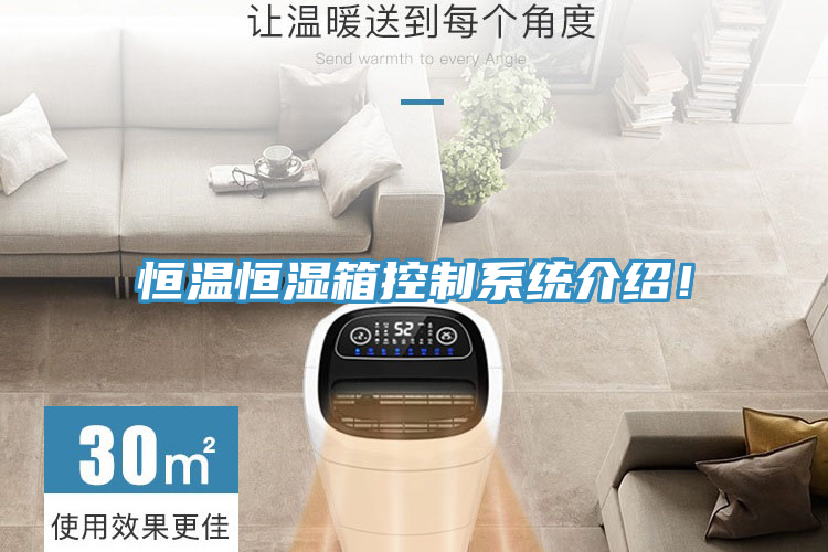 恒溫恒濕箱控製係統介紹！