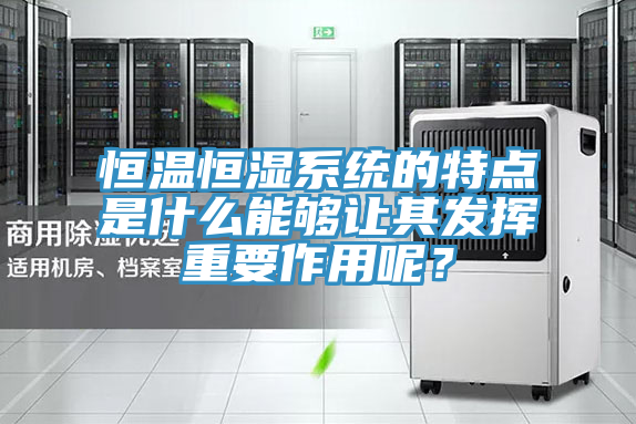 恒溫恒濕係統的特點是什麽能夠讓其發揮重要作用呢？
